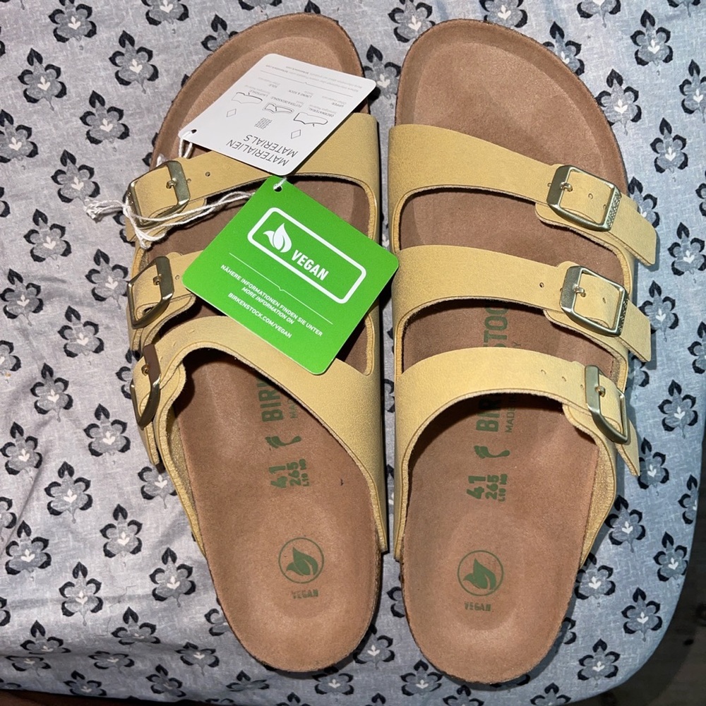 Latte Cream Colored Birkenstock Sandals